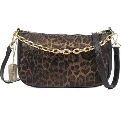 Bolso Bandolera Firenze Artegiani Avella Animal Print Leopardo Fa004928glq8093 8,5x26x15,5 Mujer Bolso Bandolera Firenze Artegiani Avella Animal Print Leopardo Fa004928glq8093 8,5x26x15,5 Mujer