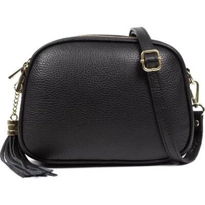 Bolso Bandolera Firenze Artegiani Aliminusa De Piel Negro Fa004730dvv00 9x22x16 Mujer Bolso Bandolera Firenze Artegiani Aliminusa De Piel Negro Fa004730dvv00 9x22x16 Mujer