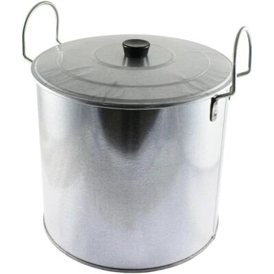 Cubo De Cocina Metálico Con Tapa Y Asas Wurko Plateado Talla Única Unisex Cubo De Cocina Metálico Con Tapa Y Asas Wurko Plateado Talla Única Unisex