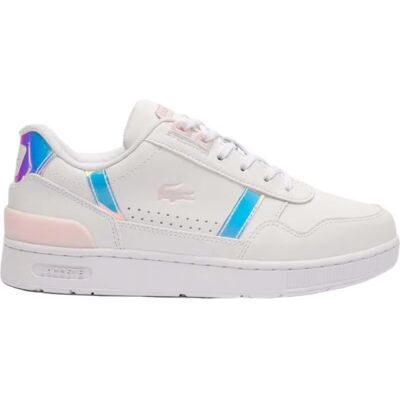 Zapatillas Lacoste T-Clip 124 Blancas Con Detalles Multicolor Blanco 38 Mujer Zapatillas Lacoste T-Clip 124 Blancas Con Detalles Multicolor Blanco 38 Mujer