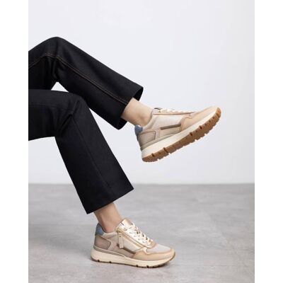 Zapatillas Casual Carmela 162517 Beige Malla Y Efecto Metalizado Beige 38 Mujer Zapatillas Casual Carmela 162517 Beige Malla Y Efecto Metalizado Beige 38 Mujer
