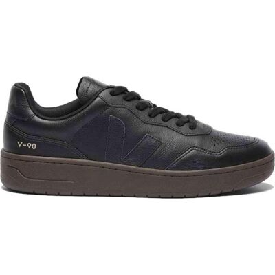Zapatillas Veja V-90 Ot Leather Negras Para Mujer 37 Mujer Zapatillas Veja V-90 Ot Leather Negras Para Mujer 37 Mujer