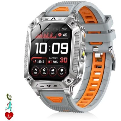 Dam Smartwatch Qs86 Deportivo Con Llamadas Bluetooth Y Alerta Sos Gris 1,3x4,7x6 Hombre Dam Smartwatch Qs86 Deportivo Con Llamadas Bluetooth Y Alerta Sos Gris 1,3x4,7x6 Hombre