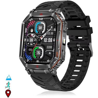 Smartwatch Dam Kr92 Gps Con Llamadas Bluetooth Y Correa Metálica Negro 1,3x4,3x5,9 Hombre Smartwatch Dam Kr92 Gps Con Llamadas Bluetooth Y Correa Metálica Negro 1,3x4,3x5,9 Hombre