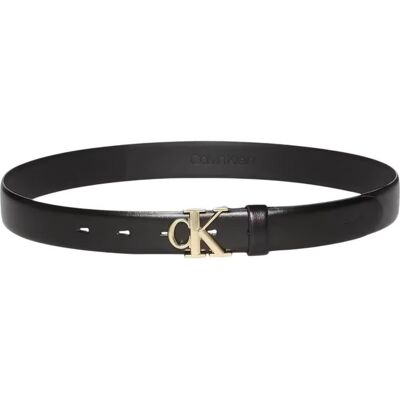 Cinturón Calvin Klein Ck Buckle 30mm Negro Negro 95 Mujer Cinturón Calvin Klein Ck Buckle 30mm Negro Negro 95 Mujer