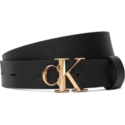 Cinturón Calvin Klein Facet Ck Buckle Pebble Negro Negro 85 Mujer Cinturón Calvin Klein Facet Ck Buckle Pebble Negro Negro 85 Mujer