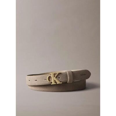 Cinturón Calvin Klein Ck Buckle 25mm Fixed Beige Beige 85 Mujer Cinturón Calvin Klein Ck Buckle 25mm Fixed Beige Beige 85 Mujer