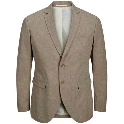 JACK AND JONES Americana Entallada Jack & Jones 12228721 Beige Beige 52 Hombre JACK AND JONES Americana Entallada Jack & Jones 12228721 Beige Beige 52 Hombre