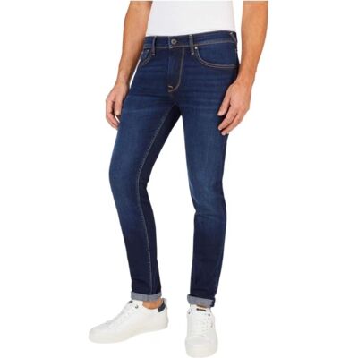 Pantalón Vaquero Pepe Jeans Finsbury Denim Azul Denim 33 Hombre Pantalón Vaquero Pepe Jeans Finsbury Denim Azul Denim 33 Hombre