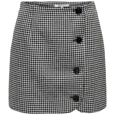 Falda Short Only Onladya De Cuadros Con Botones, Modelo 15275816 Blanco 40 Mujer Falda Short Only Onladya De Cuadros Con Botones, Modelo 15275816 Blanco 40 Mujer