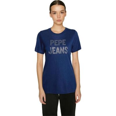 Camiseta Pepe Jeans Pl505443588 Con Logotipo Brillante Mujer L Mujer Camiseta Pepe Jeans Pl505443588 Con Logotipo Brillante Mujer L Mujer