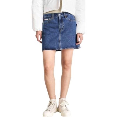 Falda Jeans Calvin Klein 190002200001 Denim 28 Mujer Falda Jeans Calvin Klein 190002200001 Denim 28 Mujer