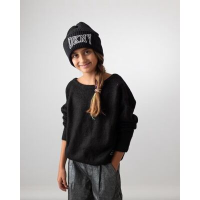 Jersey De Punto Dkny D6024009b Con Banda Elástica Negro 10 Años Niña Jersey De Punto Dkny D6024009b Con Banda Elástica Negro 10 Años Niña