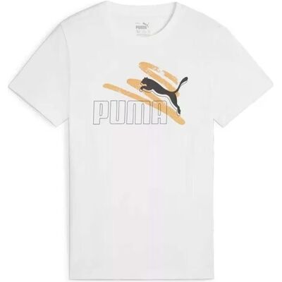 Camiseta Puma De Manga Corta Para Niños Blanco 14 Niña Camiseta Puma De Manga Corta Para Niños Blanco 14 Niña