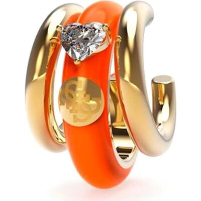 Pendiente Ear Cuff Guess Jube01455jwygnot-U Con Esmalte Naranja Y Corazón 1,5cm Mujer Pendiente Ear Cuff Guess Jube01455jwygnot-U Con Esmalte Naranja Y Corazón 1,5cm Mujer
