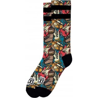 Calcetines American Socks Rock Band Mid High Varios Colores M Hombre Calcetines American Socks Rock Band Mid High Varios Colores M Hombre