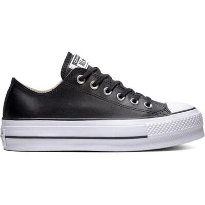 Converse Chuck Taylor All Star Lift Ox Zapatillas De Piel Plataforma Black-Black-White 35 Mujer Converse Chuck Taylor All Star Lift Ox Zapatillas De Piel Plataforma Black-Black-White 35 Mujer