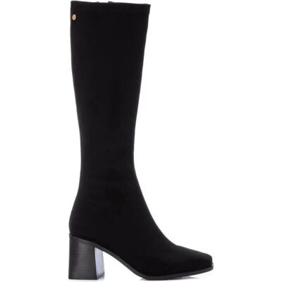 Bota Alta Xti 141827 De Antelina Negra Con Tacón Bloque Negro 35 Mujer Bota Alta Xti 141827 De Antelina Negra Con Tacón Bloque Negro 35 Mujer