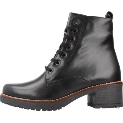 Botín Pitillos 20023p Piel Negro Cordones Tacón Bloque Negro 41 Mujer Botín Pitillos 20023p Piel Negro Cordones Tacón Bloque Negro 41 Mujer