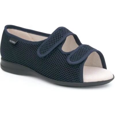 CALZAMEDI Sandalia Abierta Velcros Tela Unisex Azul 44 Mujer CALZAMEDI Sandalia Abierta Velcros Tela Unisex Azul 44 Mujer