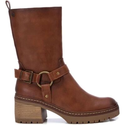 Bota Xti Con Tacón Y Correa Decorativa Camel 41 Mujer Bota Xti Con Tacón Y Correa Decorativa Camel 41 Mujer