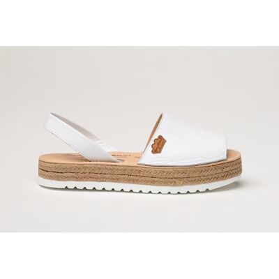 EVA MAÑAS Ibicenca Ante Trenzas Gel-Memory Foam1252 Blanco 35 Mujer EVA MAÑAS Ibicenca Ante Trenzas Gel-Memory Foam1252 Blanco 35 Mujer
