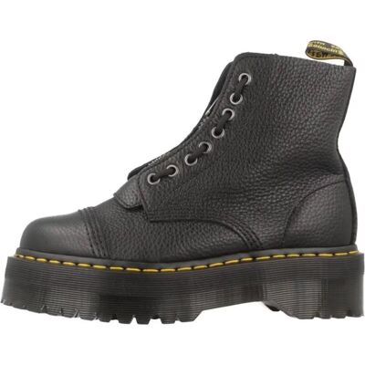 DR MARTENS Botín Dr. Martens Sinclair 8 Eye Aunt Sally Negro Con Cremallera Frontal Plata Plata 38 Mujer DR MARTENS Botín Dr. Martens Sinclair 8 Eye Aunt Sally Negro Con Cremallera Frontal Plata Plata 38 Mujer