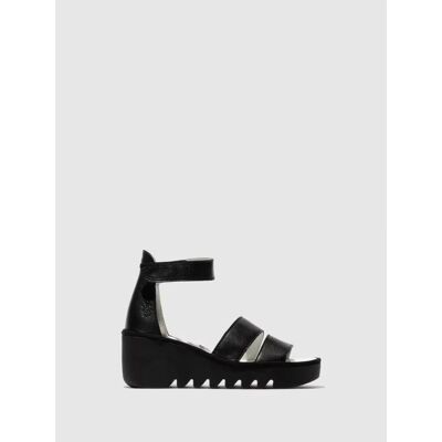 Fly London Sandalia Cuña Bono 290 Negra Negro 36 Mujer Fly London Sandalia Cuña Bono 290 Negra Negro 36 Mujer