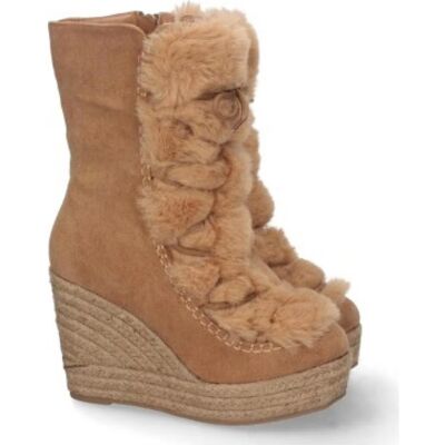 Botas De Cuña Sport3punto0 Yz22 Con Detalle De Flecos Y Cordones Varios Colores 39 Mujer Botas De Cuña Sport3punto0 Yz22 Con Detalle De Flecos Y Cordones Varios Colores 39 Mujer