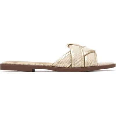 Sandalia Plana Xti 145114 Con Tiras Cruzadas Oro 39 Mujer Sandalia Plana Xti 145114 Con Tiras Cruzadas Oro 39 Mujer