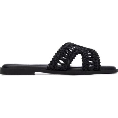 Sandalia Plana Xti 145373 Con Tiras Trenzadas Negro 39 Mujer Sandalia Plana Xti 145373 Con Tiras Trenzadas Negro 39 Mujer