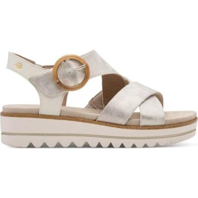 Sandalias Plataforma Jana 28272 Metalizadas Beige Beig 38 Mujer Sandalias Plataforma Jana 28272 Metalizadas Beige Beig 38 Mujer