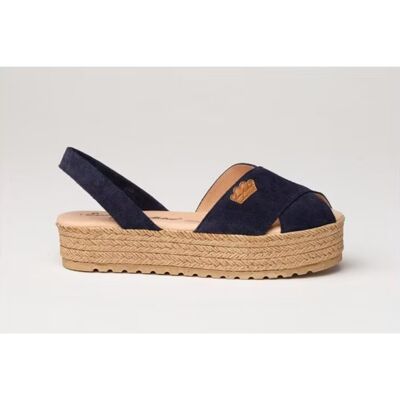 EVA MAÑAS Ibicenca Ante Cruz Gel-Memory Foam 1257 Marino 40 Mujer EVA MAÑAS Ibicenca Ante Cruz Gel-Memory Foam 1257 Marino 40 Mujer