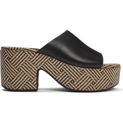 Sandalias Fitflop Graphic-Weave A5n-001 Con Plataforma Negro 42 Mujer Sandalias Fitflop Graphic-Weave A5n-001 Con Plataforma Negro 42 Mujer