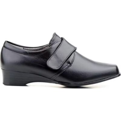 Zapato Jam Modelo 722 Con Velcro, Tacón Bajo Y Diseño Cómodo Para Señora Negro 42 Mujer Zapato Jam Modelo 722 Con Velcro, Tacón Bajo Y Diseño Cómodo Para Señora Negro 42 Mujer