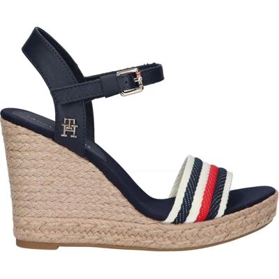 Sandalias De Plataforma Tommy Hilfiger Corporate Wedge Fw0fw07086 Dw6 Space Blue Dw6 Space Blue 41 Mujer Sandalias De Plataforma Tommy Hilfiger Corporate Wedge Fw0fw07086 Dw6 Space Blue Dw6 Space Blue 41 Mujer