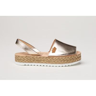 EVA MAÑAS Ibicenca Metalizada Gel-Memory Foam 1256 Platino 36 Mujer EVA MAÑAS Ibicenca Metalizada Gel-Memory Foam 1256 Platino 36 Mujer