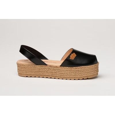 EVA MAÑAS Ibicenca Napa Gel-Memory Foam 1258 Negro 40 Mujer EVA MAÑAS Ibicenca Napa Gel-Memory Foam 1258 Negro 40 Mujer