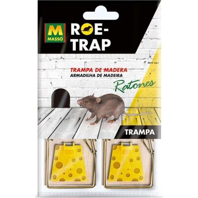 Trampa para ratones de madera Massó - Cazador de roedores Trampa para ratones de madera Massó - Cazador de roedores