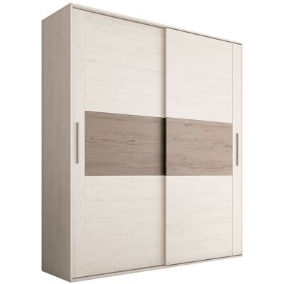 duehome Armario de puertas correderas y gran capacidad 180x207,6 cm Uniq - Andersen Pino - Gris duehome Armario de puertas correderas y gran capacidad 180x207,6 cm Uniq - Andersen Pino - Gris