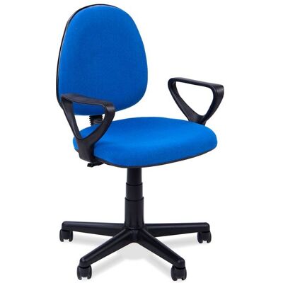 duehome Silla de oficina con altura regulable 109x61 cm Danfer - Azul eléctrico duehome Silla de oficina con altura regulable 109x61 cm Danfer - Azul eléctrico