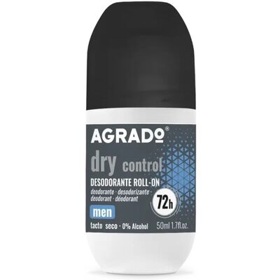 Agrado - Desodorante roll-on hombre antitranspirante Dry Control Agrado - Desodorante roll-on hombre antitranspirante Dry Control