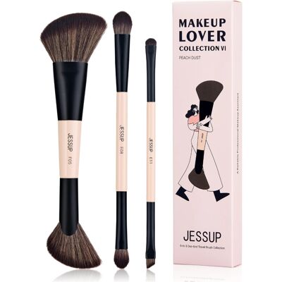 Noname - Jessup 6-I-3 - Peach Dust - Makeup brush set Noname - Jessup 6-I-3 - Peach Dust - Makeup brush set