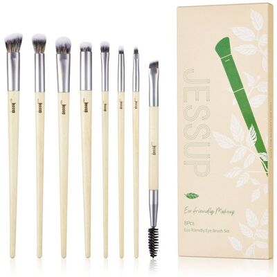 Jessup Beauty - *Eco-Friendly Makeup* - Set de pinceles 8 piezas - T328: Burlywood Jessup Beauty - *Eco-Friendly Makeup* - Set de pinceles 8 piezas - T328: Burlywood