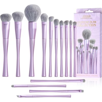 Jessup Beauty - *Everyday Glam* - Set de brochas 14pc Luxury Purple - T512 Jessup Beauty - *Everyday Glam* - Set de brochas 14pc Luxury Purple - T512