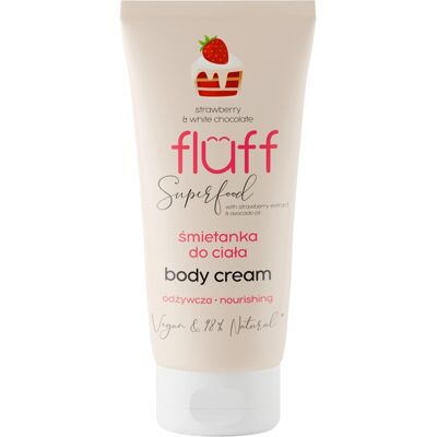 Fluff - Crema corporal Superfood - Fresas y chocolate blanco Fluff - Crema corporal Superfood - Fresas y chocolate blanco