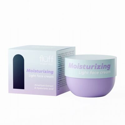 Crema Facial Hidratante Fluff - Con Amatista y Ácido Hialurónico Crema Facial Hidratante Fluff - Con Amatista y Ácido Hialurónico