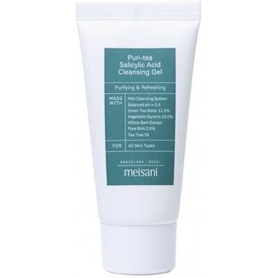 Meisani - Puri-Tea Gel Limpiador - 30 ml - Ácido Salicílico - gel limpiador facial Meisani - Puri-Tea Gel Limpiador - 30 ml - Ácido Salicílico - gel limpiador facial
