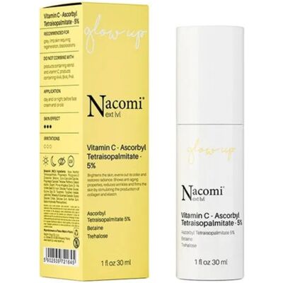 Nacomi - Próximo nivel Vitamina C - Ácido ascórbico tetraisopalmitato 5% - Sérum Nacomi - Próximo nivel Vitamina C - Ácido ascórbico tetraisopalmitato 5% - Sérum