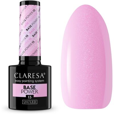 Claresa UV/LED Base Power - Base de gel para uñas, tono 13, 5 g Claresa UV/LED Base Power - Base de gel para uñas, tono 13, 5 g